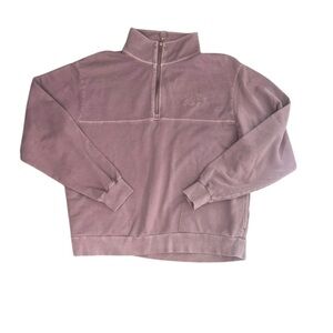 Hollister California Quarter Zip Pullover Sweatshirt S Purple Preppy L12